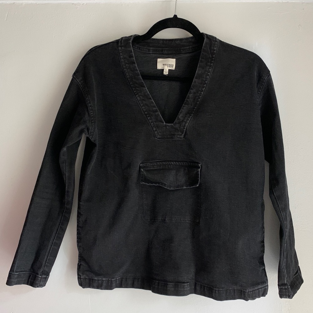 Aritzia Wilfred Free Pullover Jean Jacket